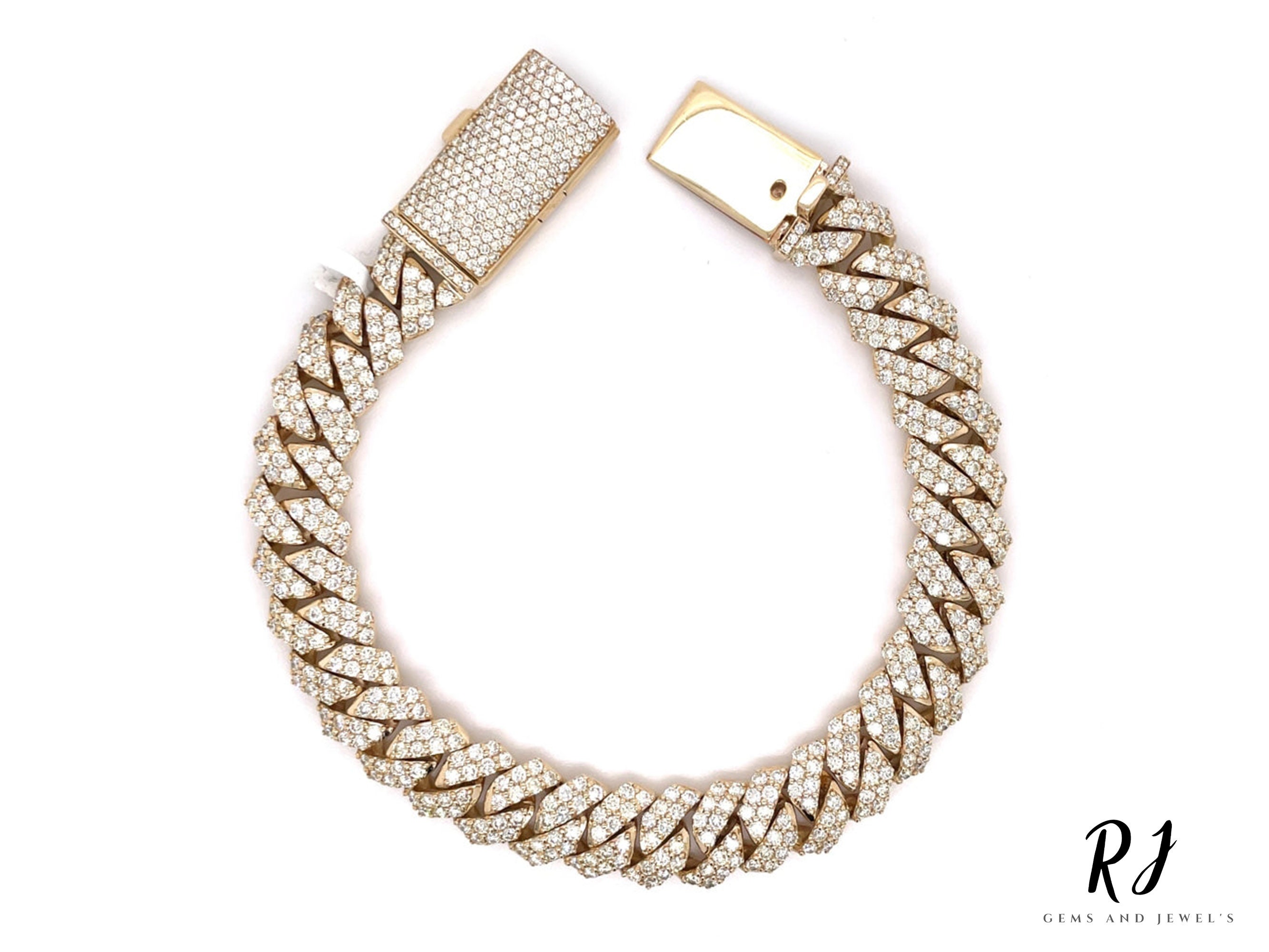 Real 10k Yellow Gold Miami Cuban Link Bracelet – 2.5mm 3.5mm 4.5mm – 8 Inch – Men Women