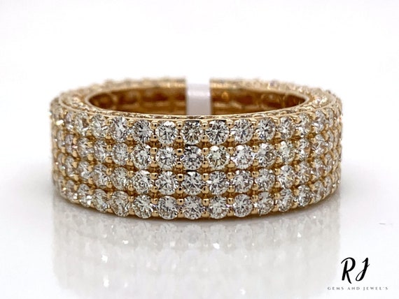 VVS Anello con diamante Moissanite per uomo, Anello con diamante