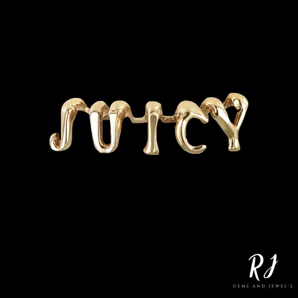 Custom Gold Letter Name Grillz in 14k 10K Gold Starling Silver letter Top and Bottom 4 Tooth grillz by RJ Gems and Jewel's