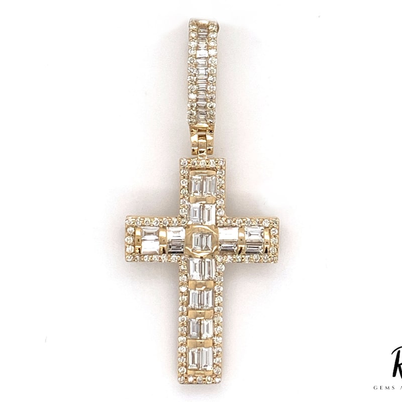 3.6 Carat Moissanite Cross Necklace