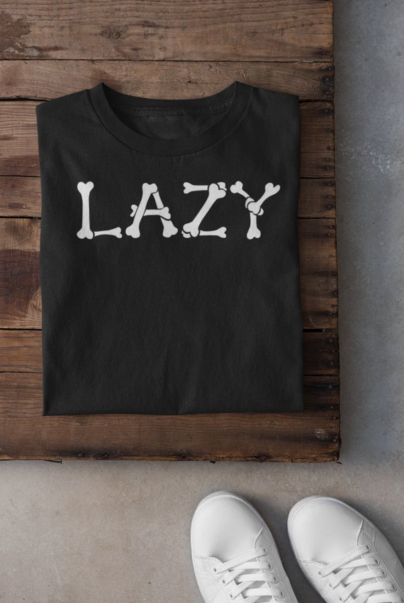 Lazy Bones Tee Rockpunkstreet Wear Etsy Lazy Bones Tee Rockpunkstreet Wear Etsy