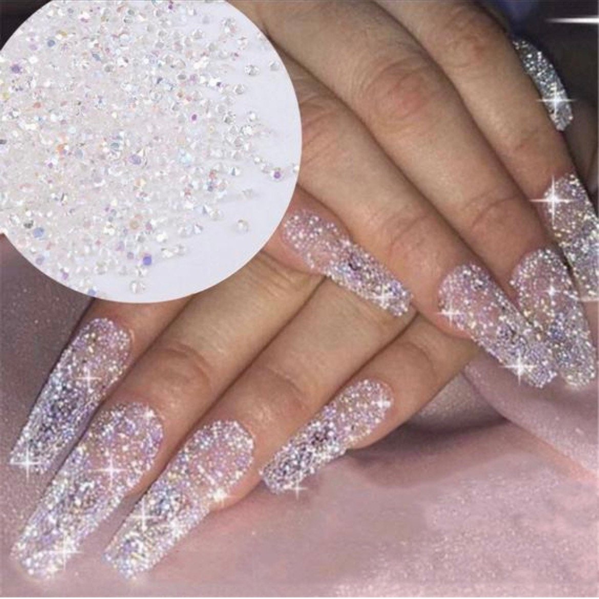 5000 Swarovski Crystals for Nail Art Press Ons Acrylic Gel Etsy
