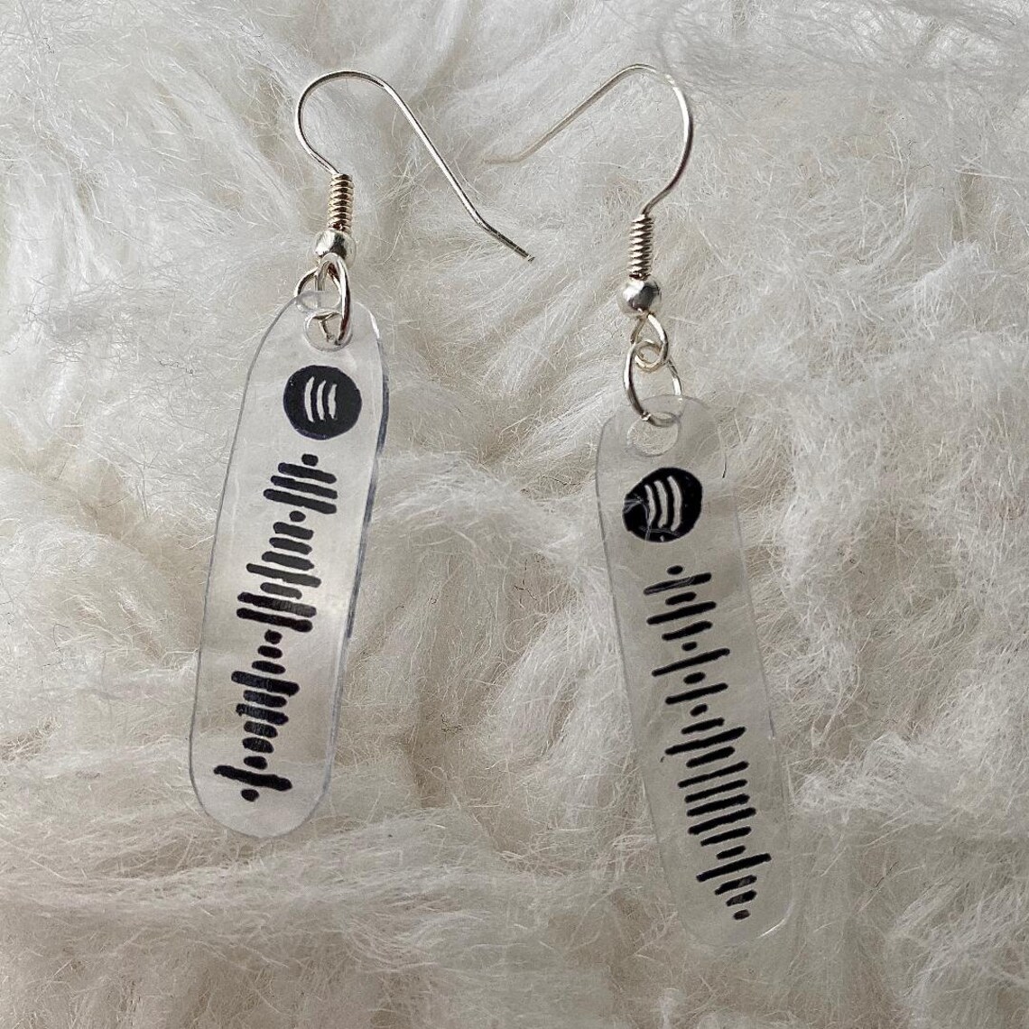Custom Spotify Code Earrings RECYCLED PLASTIC Etsy