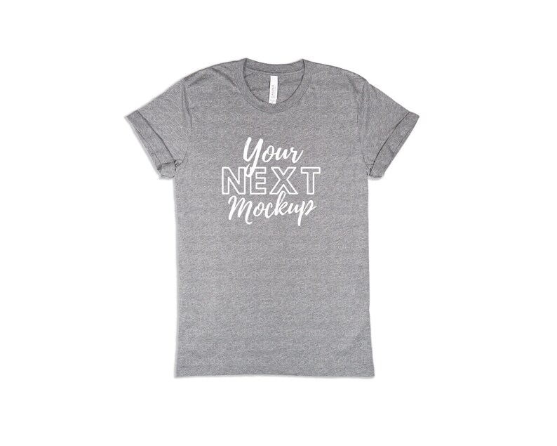Download Real Athletic Heather Bella Canvas 3413 3001 T-shirt ...