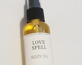 Love Spell Body Oil - Natürlicher, aromatischer Trank für Romantik und Anziehungskraft