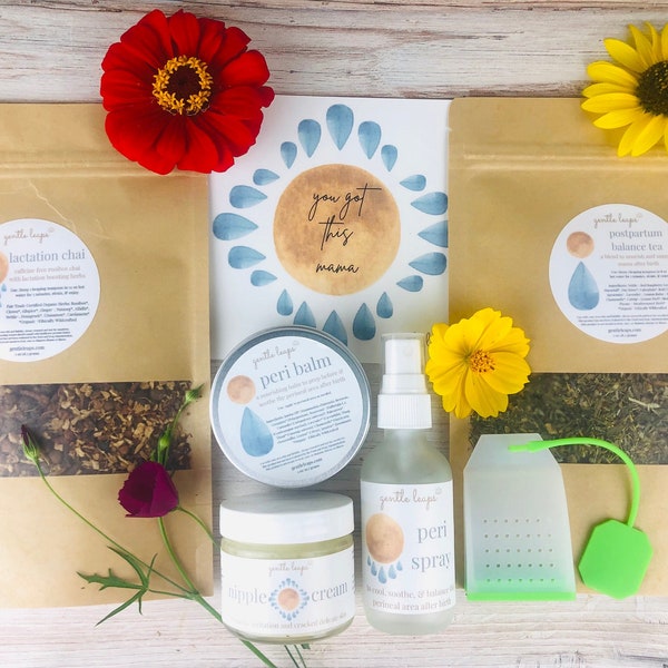 Postpartum Care Package ~ 10% off! | Organic | Perfect New Mom Gift | Herbalist Formulated |Natural Postpartum Care | Bundled for a Discount