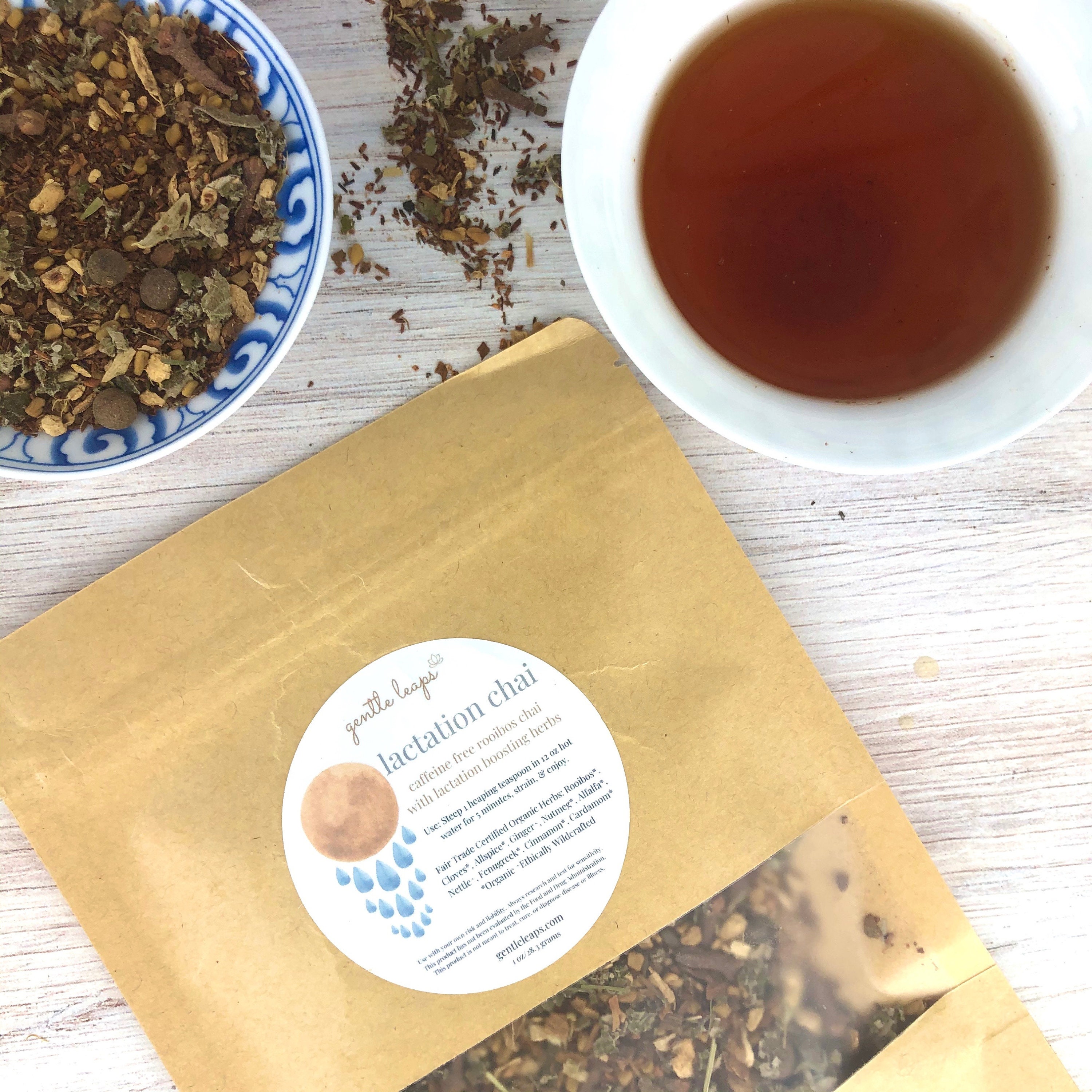 Lactation Chai Tea Caffeine Free Rooibos Organic Herbalist Formulated Breastfeeding Support New