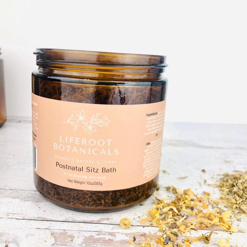 Sitz Bath Herbs Postpartum Recovery Herbalist Formulated Natural Birth