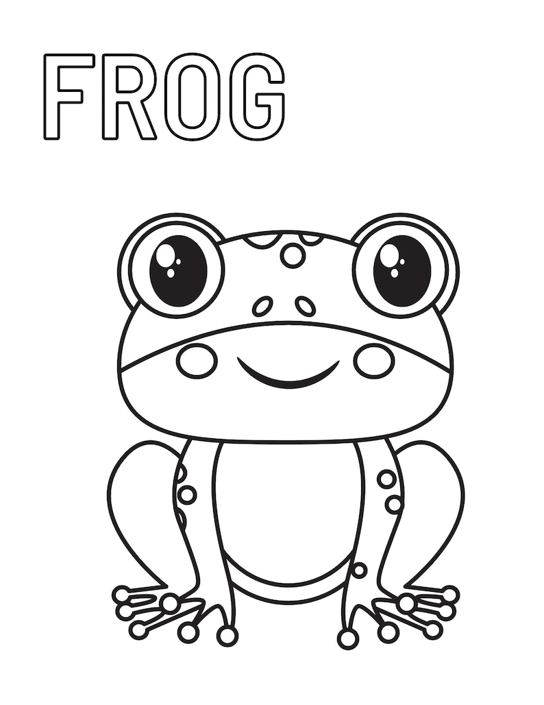Animal Coloring Sheets - Etsy
