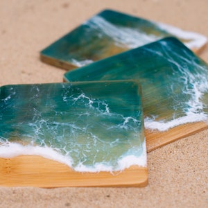 Ocean Resin Coaster - Individual or set of 4