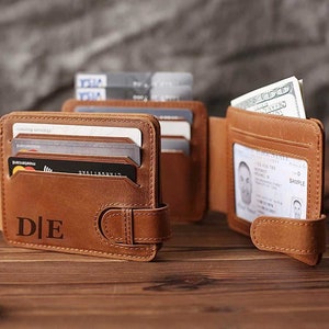 Soporte de tarjeta de clip de dinero personalizado, billetera de clip de dinero personalizada, billetera de soporte de tarjeta grabada, regalo de aniversario, regalo de boda, regalo de novios