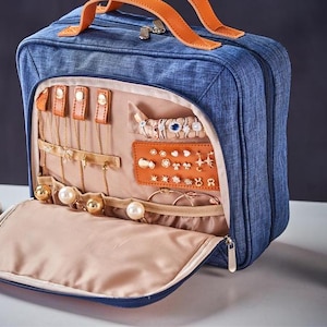 Personalisierte Kosmetiktasche, Große Reise Schmuck Aufbewahrungstasche, Make-up Kulturtasche, Benutzerdefinierte Kosmetiktasche, Geburtstagsgeschenk, Weihnachtsgeschenk