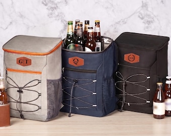 Personalized Insulated Cooler Backpack, Camping Hiking Beach Beer Bag