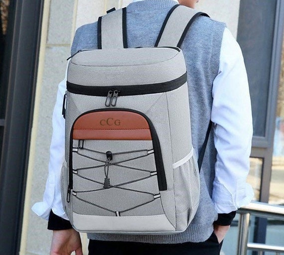Personalized Cooler Backpack, Insulated Beer Bag, Groomsmen Gift