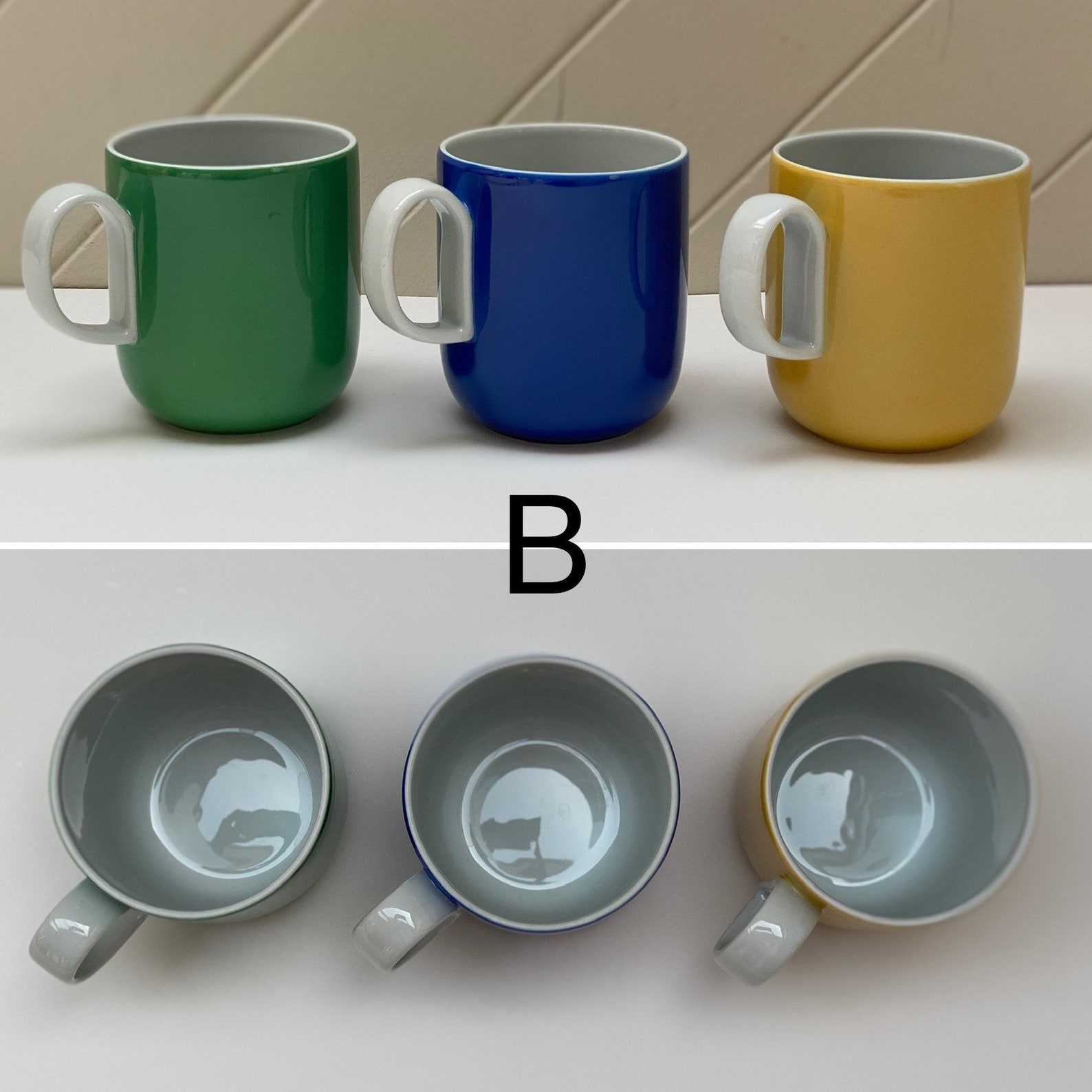 Vintage Harmony Block Vista Alegre Mug Sets in Quartet Pattern Etsy