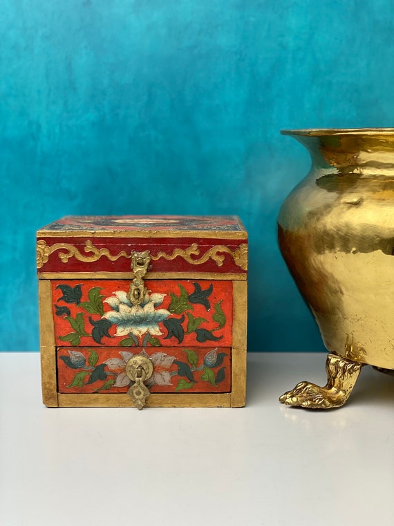 Antique Artist Box with Compartments