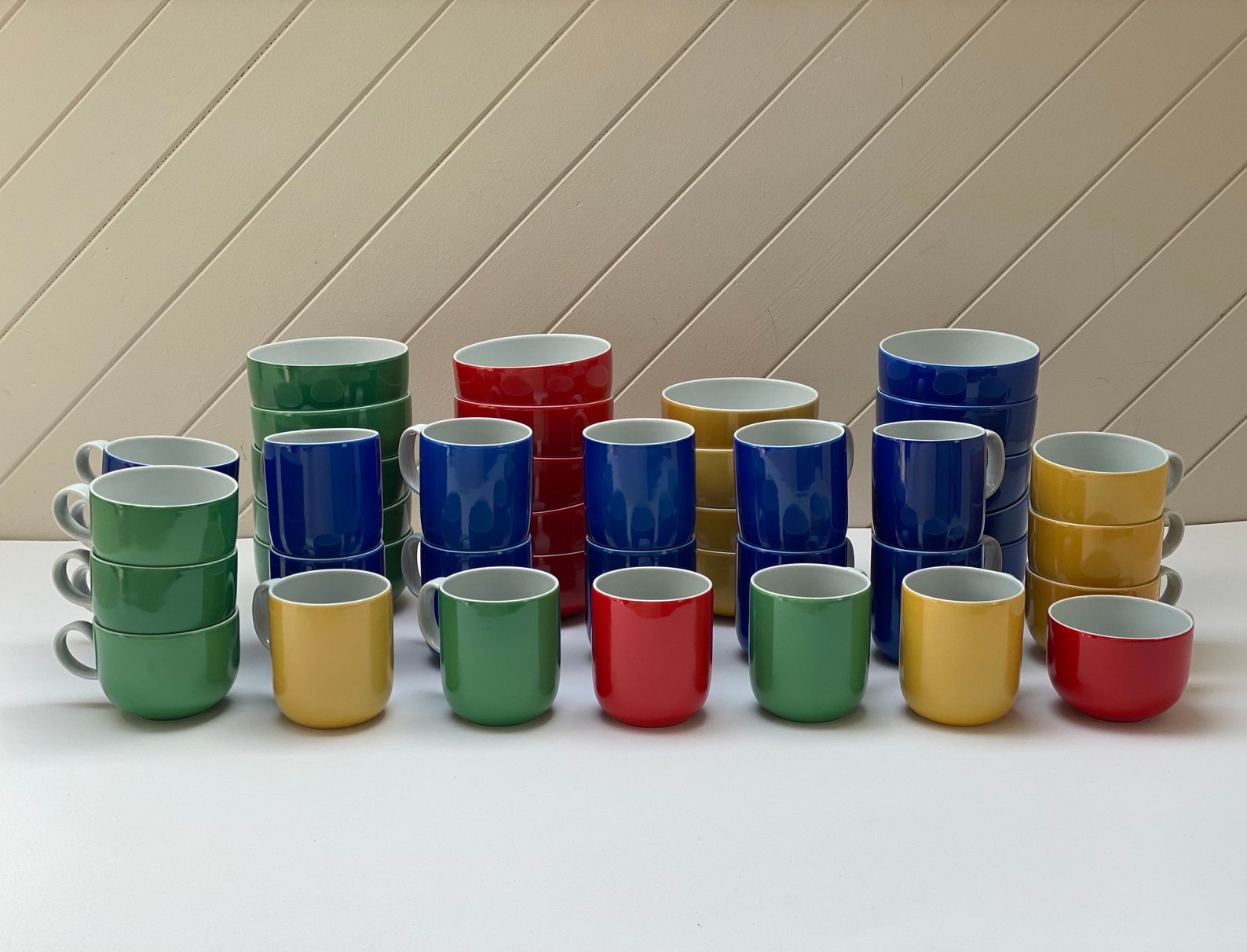 Vintage Harmony Block Vista Alegre Mug Sets in Quartet Pattern Etsy