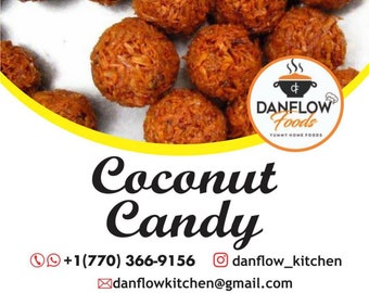 Coconut candy/ brown roasted coconut