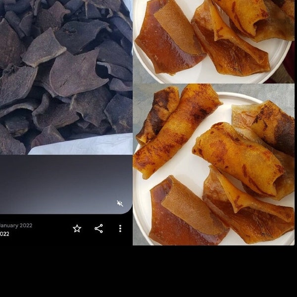 Dried Ponmo ijebu 3 pieces /cow skin/dried ponmo /dried ponmo