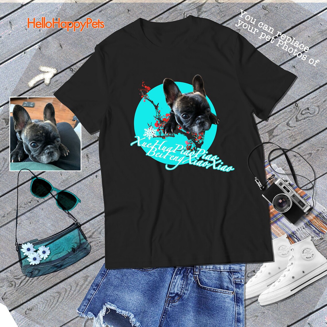 Custom Pet Shirt Your Pet on a Tshirt Animal Face Shirt Etsy