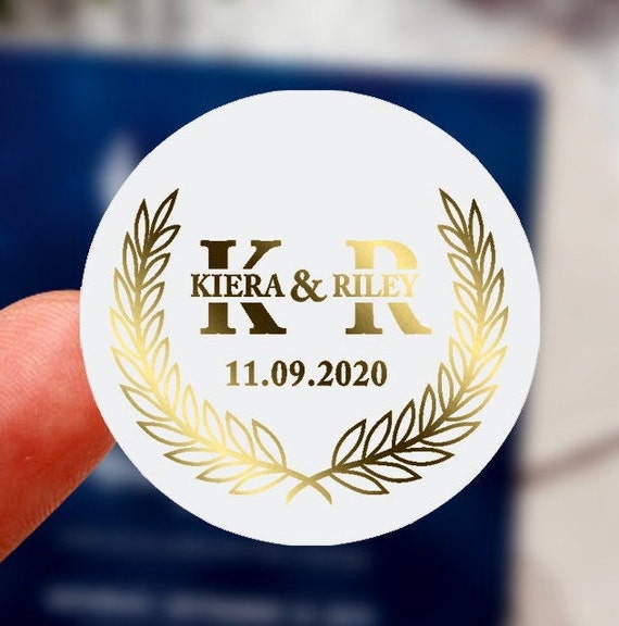 etsy custom stickers gold