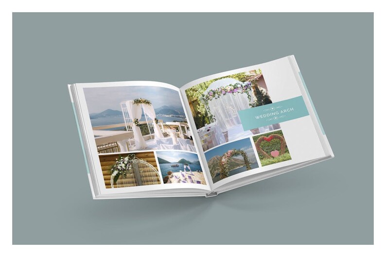 Custom Photo Album Photobook Minimalist Wedding Album Personalized Hard Cover Photobook
