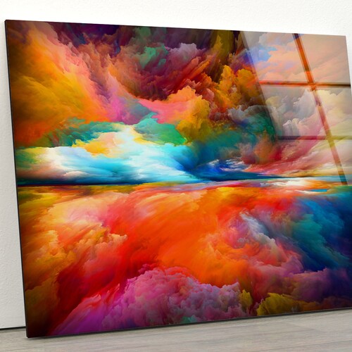 Extra Large Wall Arttempered Glass Printing Wall Decorhome Etsy