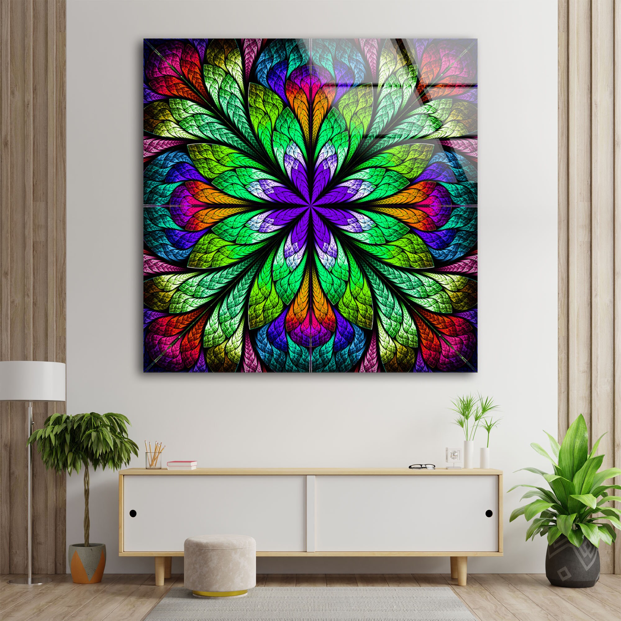 Glass Wall ArtHome Decor GiftLarge Wall Decor Living Etsy