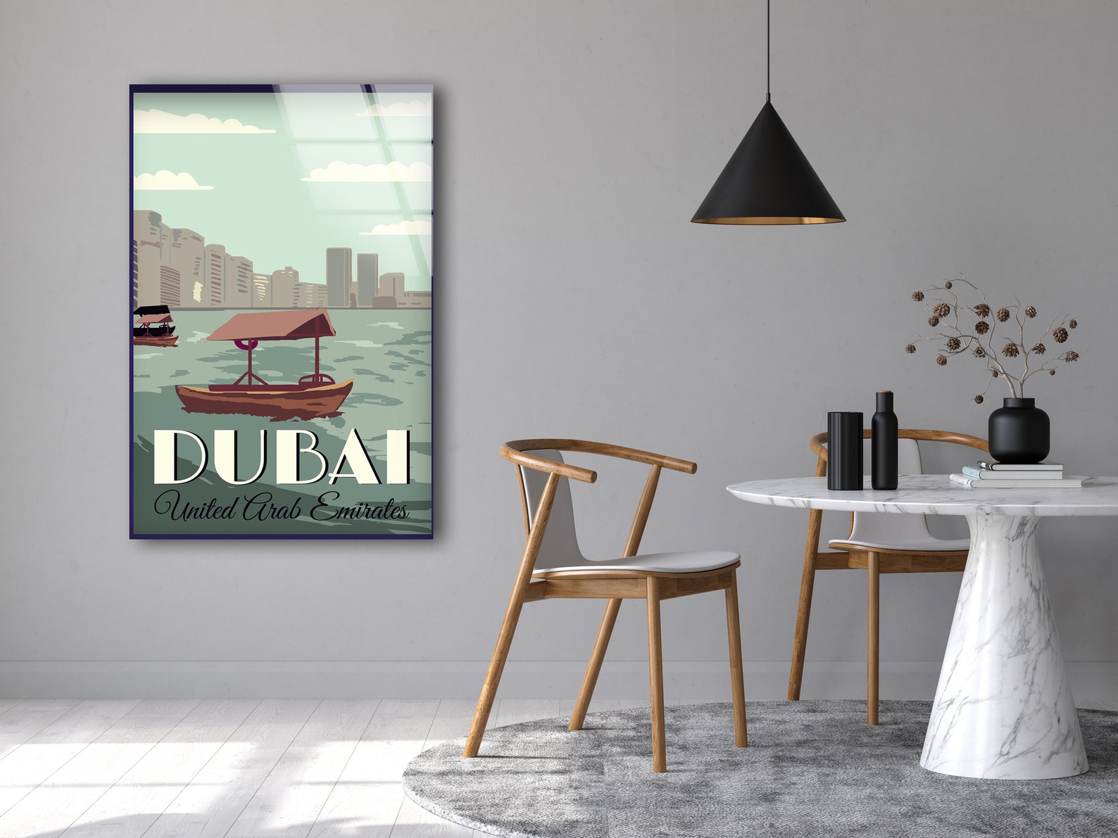 Dubai Tempered Glass Wall Art UV Print Glass Printing Wall Etsy