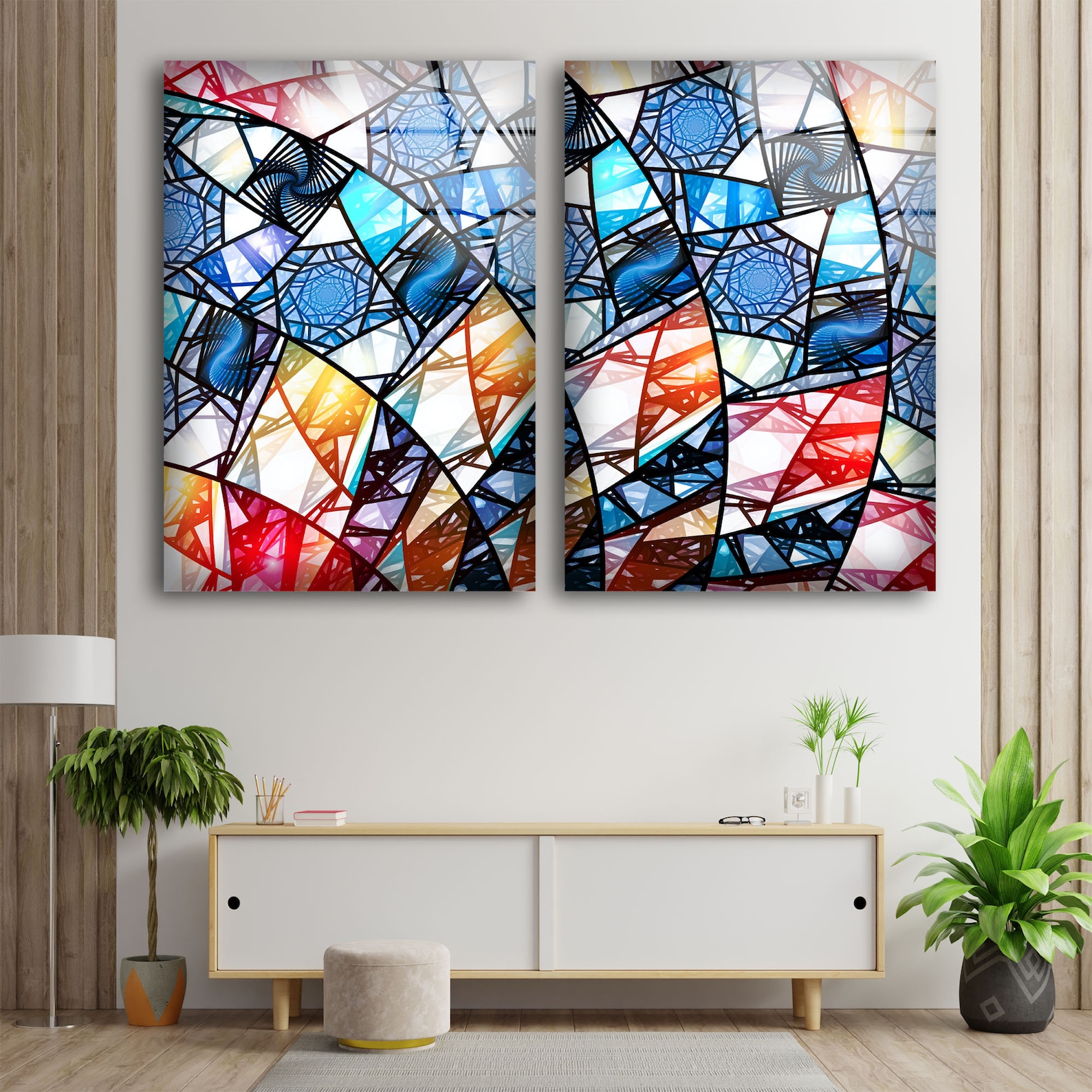 Tempered Glass Wall Artwall Artwall Decorhome Etsy