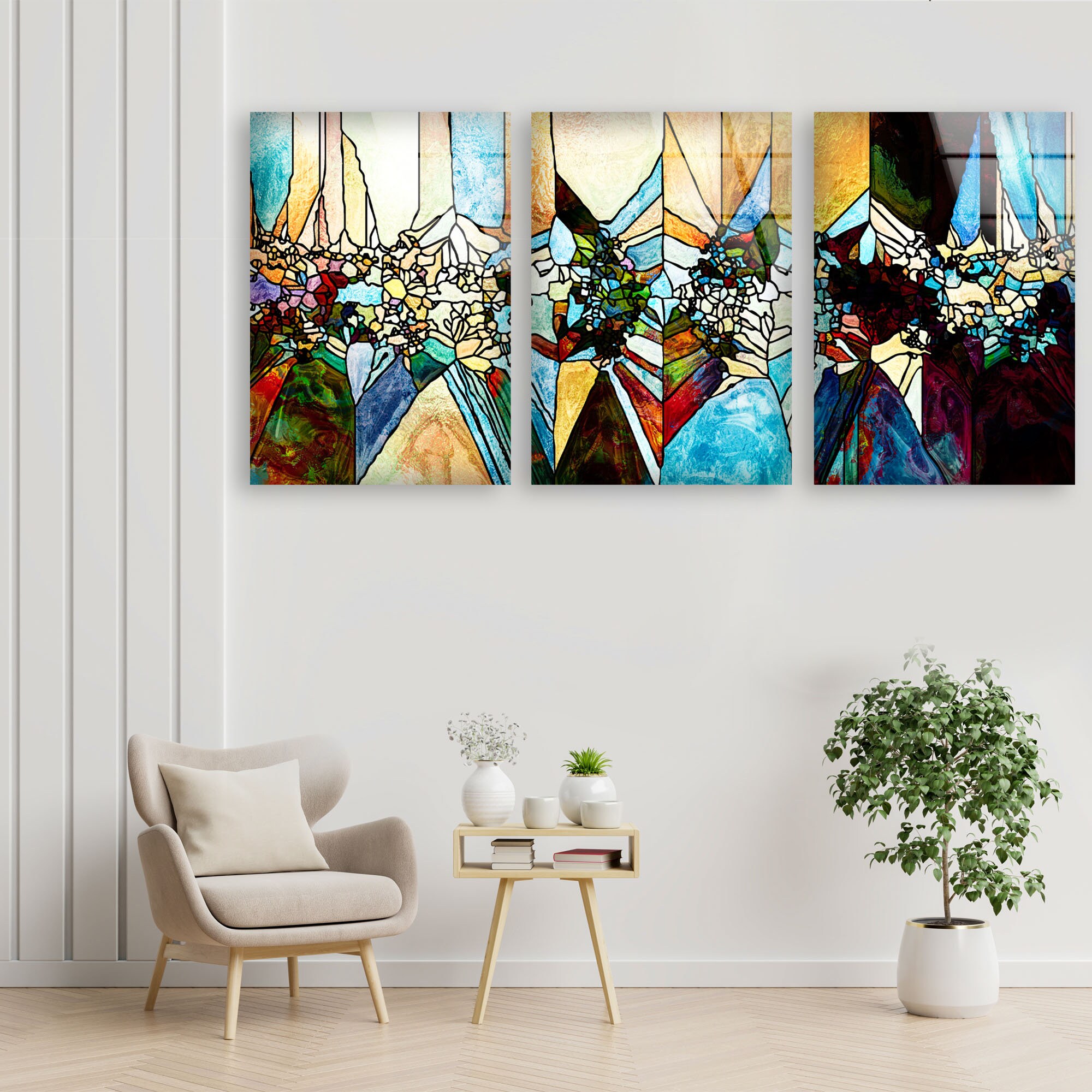 Tempered Glass Wall Artwall Artwall Decorhome Etsy