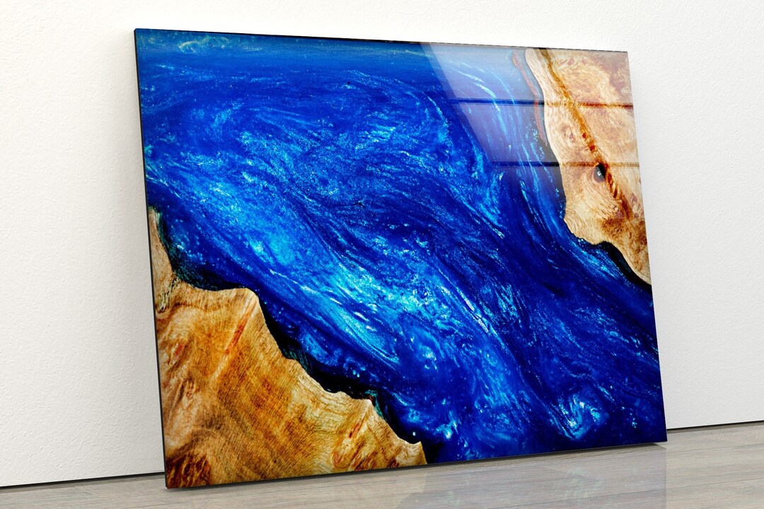 Abstract Glass Wall Artmega Glass Wall Decortempered Glass Etsy