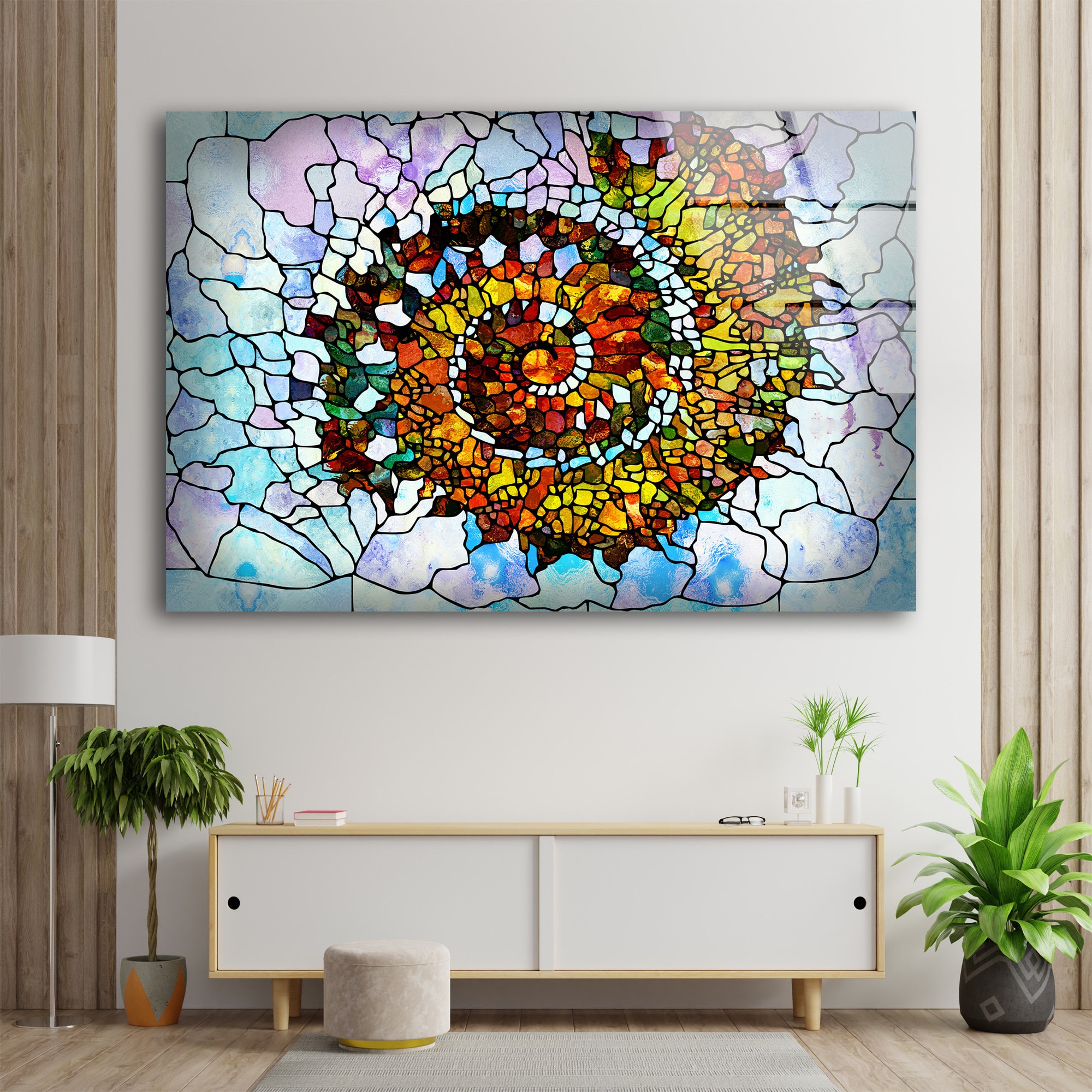 Tempered Glass Wall ArtMega Size Glass Wall DecorWall Etsy