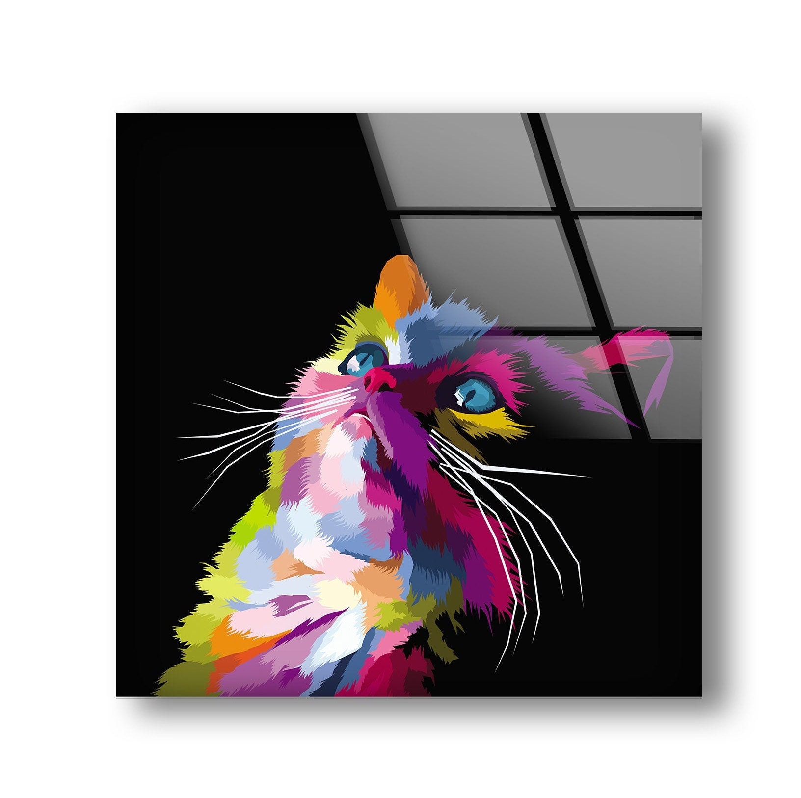 Glass Wall Art-Home Decor Gift-Large Wall Decor Living | Etsy