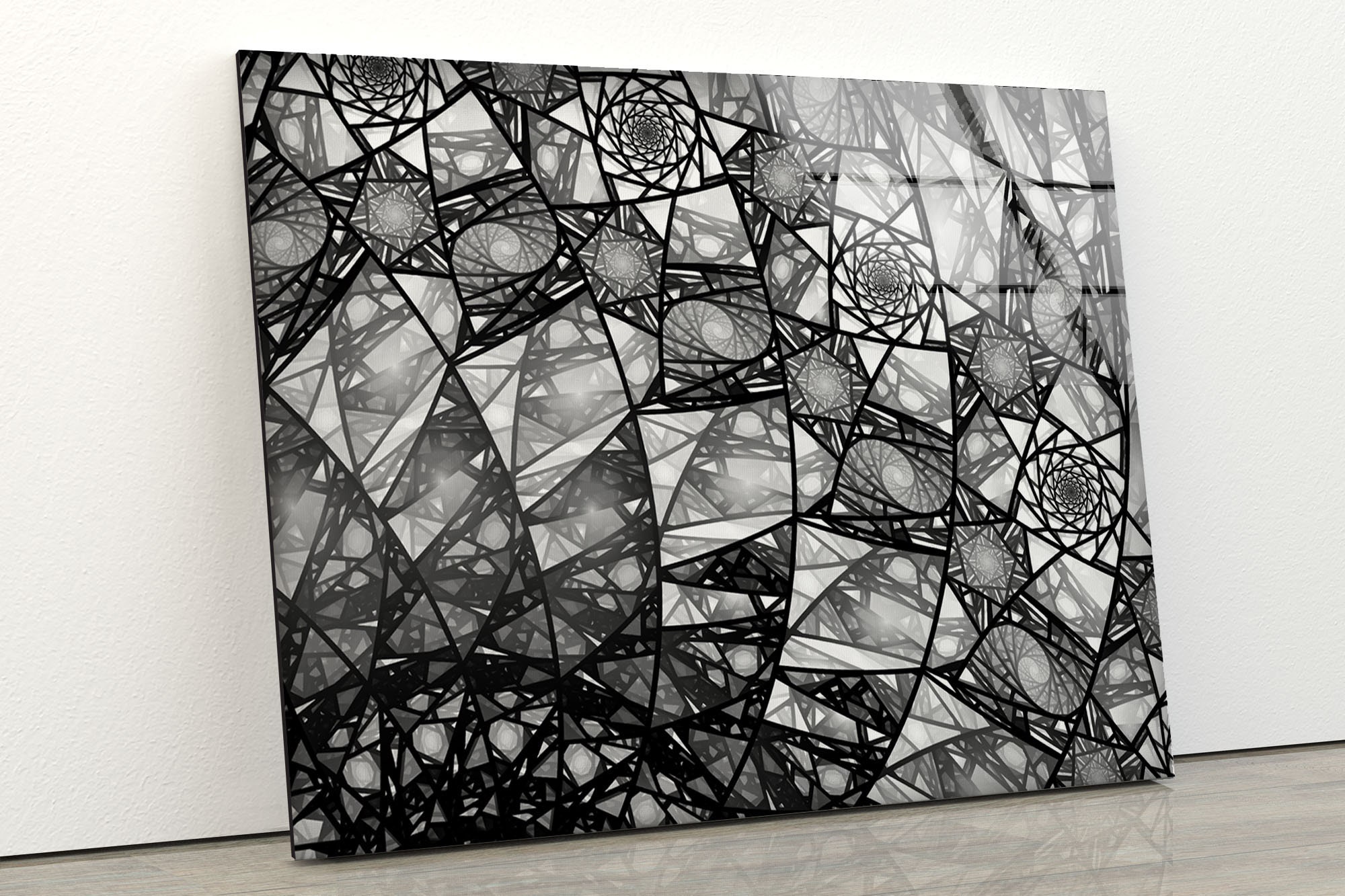 Tempered Glass Wall ArtOversized office Wall DecorAbstract Etsy