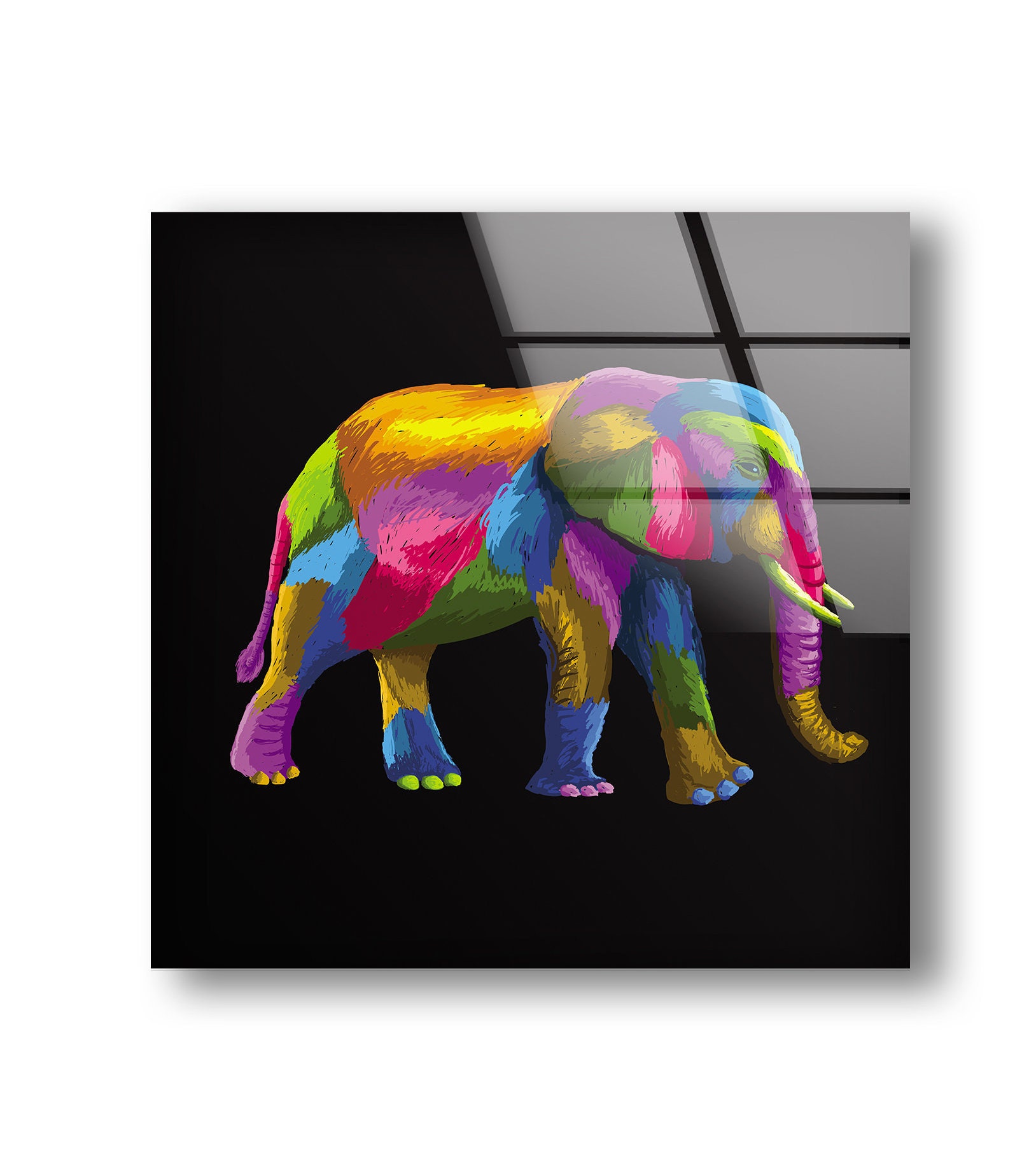 Glass Wall Art-Home Decor Gift-Large Wall Decor Living | Etsy