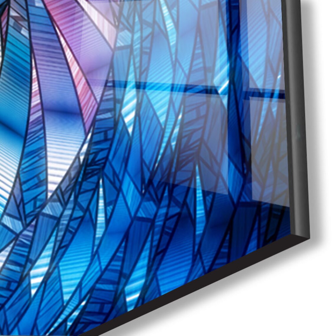 Home Decoration Tempered Glass Wall ArtOffice Wall Etsy