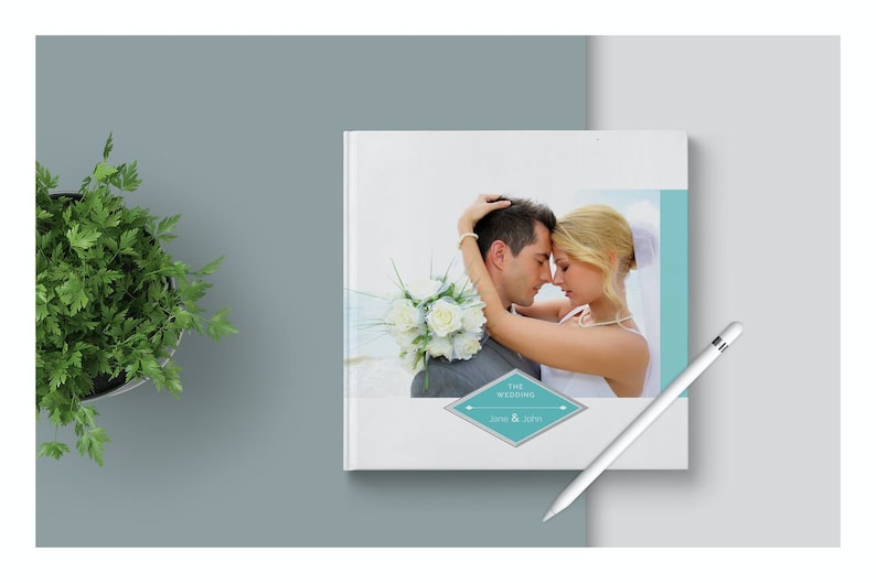 Custom Photo Album Photobook Minimalist Wedding Album Personalized Hard Cover Photobook