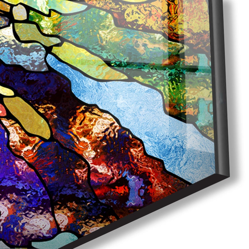 Tempered Glass Wall Artwall Decorhome Etsy