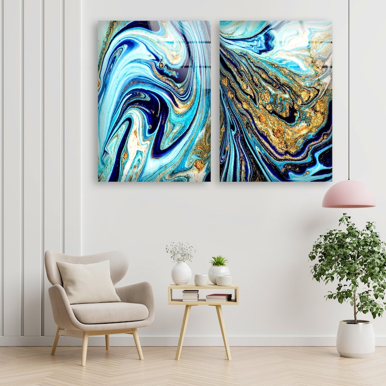 Tempered Glass Wall Artwall Artwall Decorhome Etsy