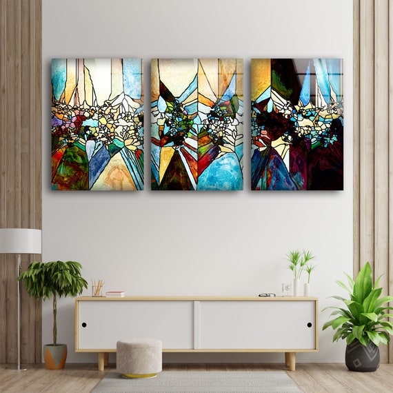 Tempered Glass Wall Artwall Artwall Decorhome Etsy