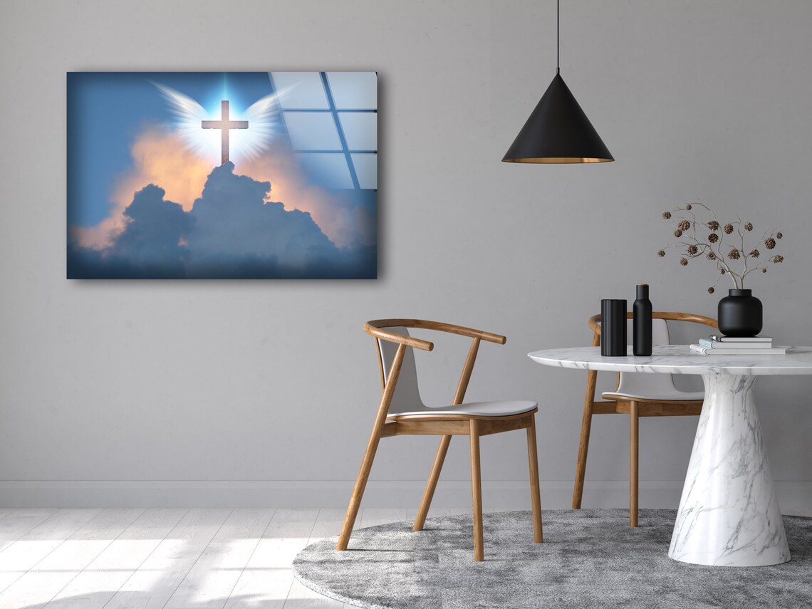 Glass Wall Art-Home Decor Gift-Large Wall Decor Living | Etsy