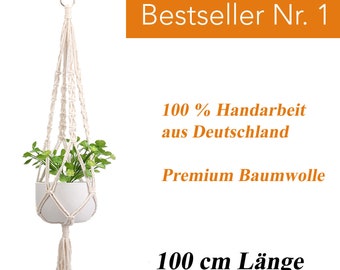 1x Macrame hanging flower basket indoor outdoor BOHO garden flower pot Macrame vintage deco flower basket balcony wall decoration plant hanger plant basket