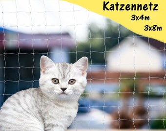 4 x 3 m 4 x 8 m cat net for balcony & window cat protection net without drilling balcony protection + fastening rope balcony net installation set protection net
