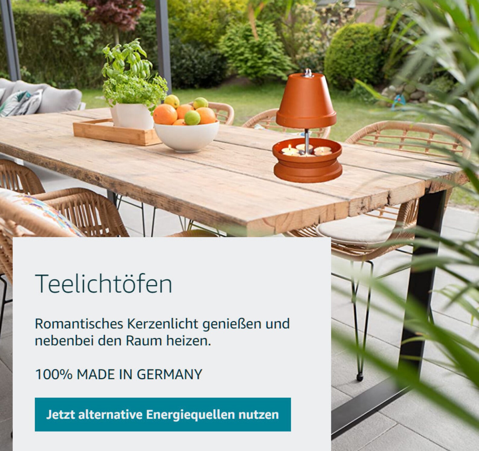 Tea Light Oven for up to 6 Tea Lights, Tea Light Heater, Tea Light