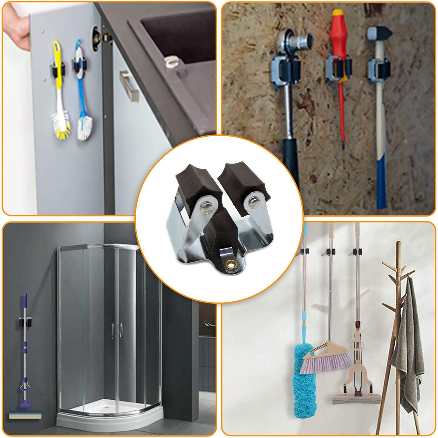 10x DER ROBUSTE Edelstahl Gerätehalter Besenhalter Wandhalter | Etsy