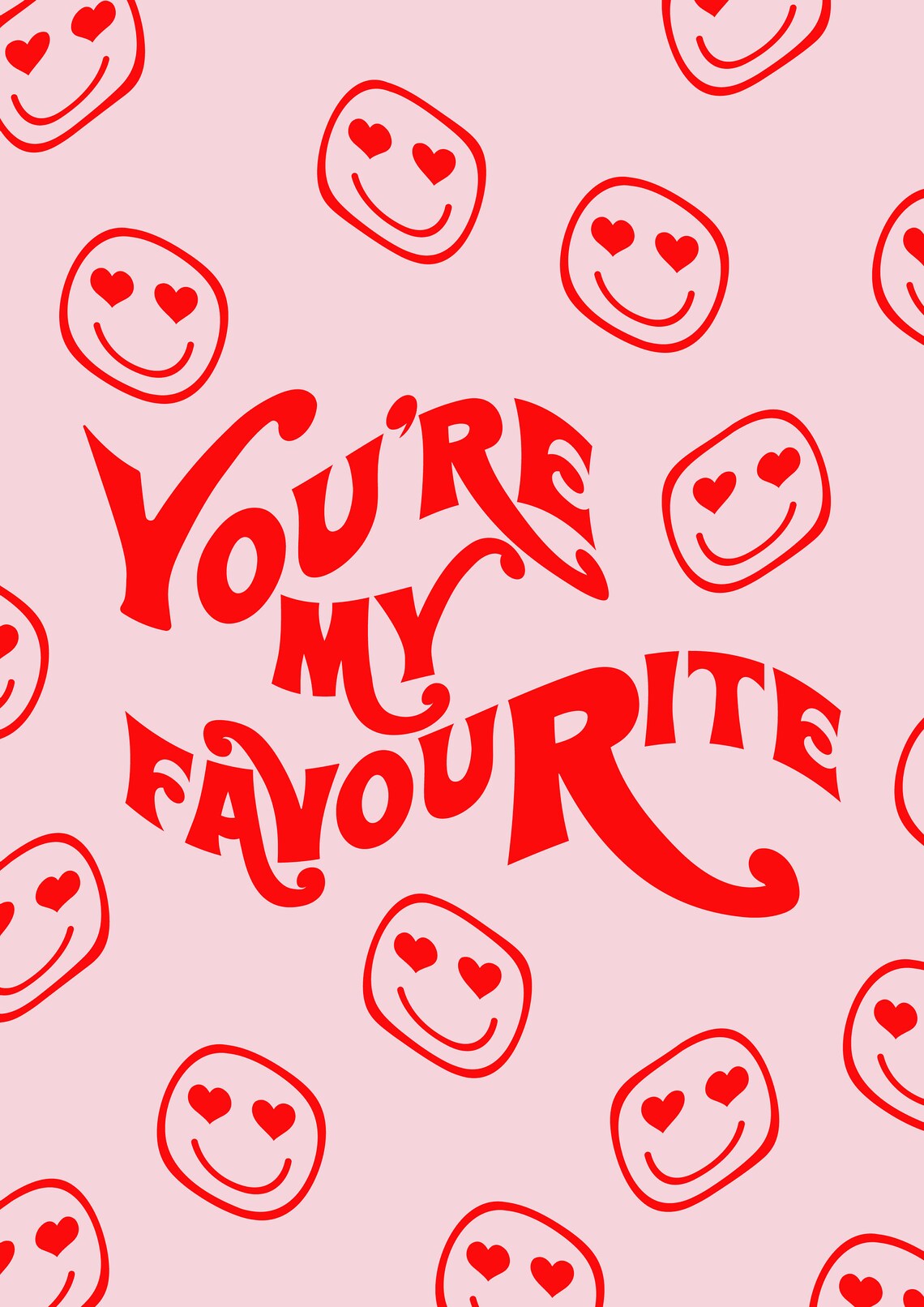 You're My Favourite Illustrated Giclee print Etsy