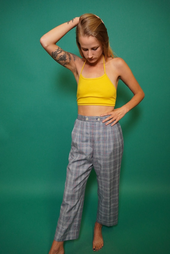 Plaid Pants, Pendleton Pants, Vintage Plaid Pants,