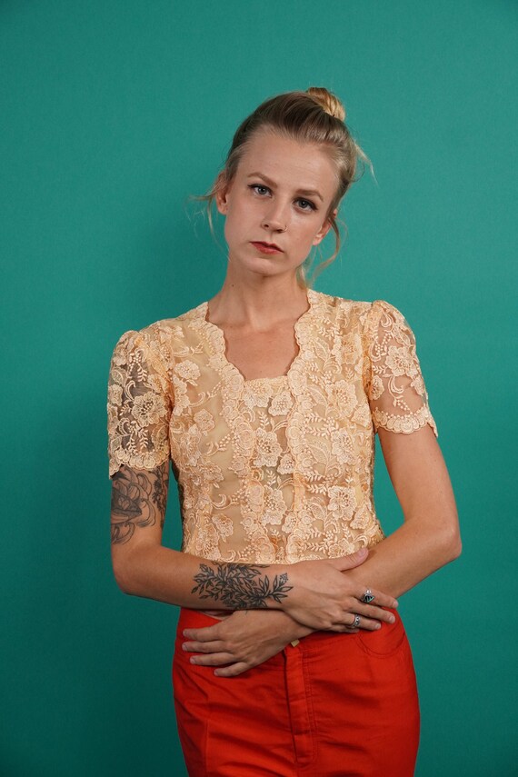 Bridal Top, Bridal Separates, Bridal Crop Top, Pea