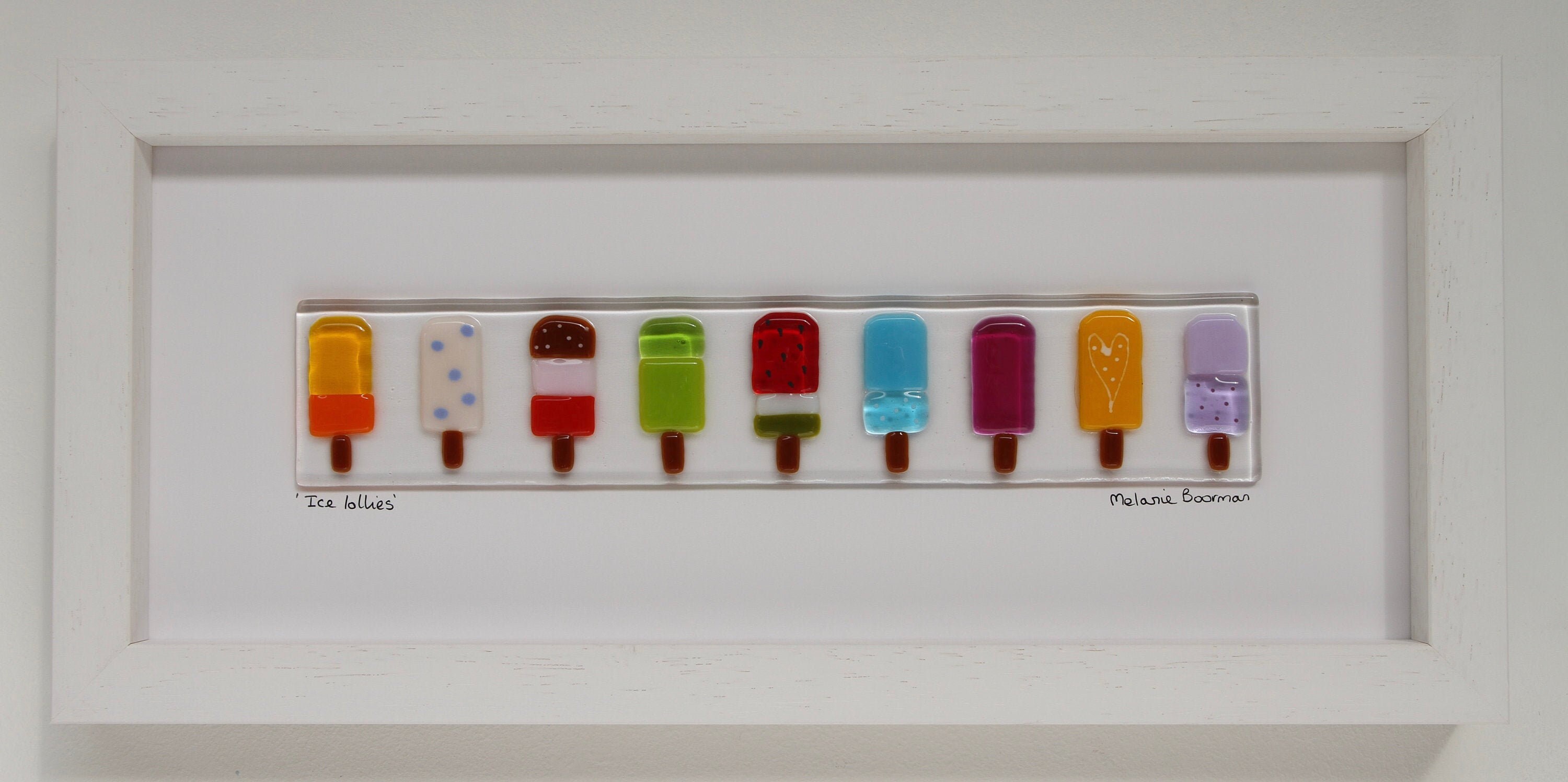 Ice Lollies by Melanie Boorman Colourful wall art Seaside Etsy